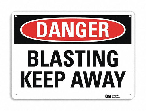 Danger Sign 10 in x 14 in Plastic