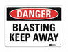 Danger Sign 7 in x 10 in Plastic