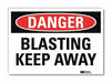 Danger Sign 5 in x 7 in Rflct Sheeting