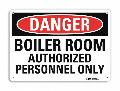 Danger Sign 7 in x 10 in Plastic