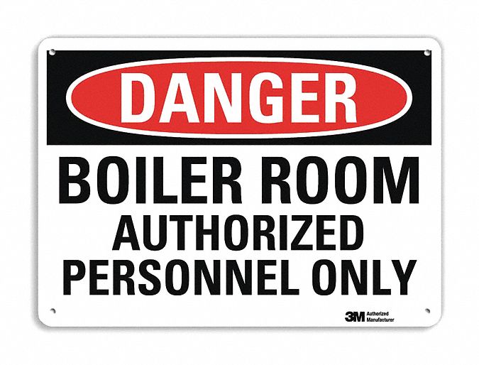 Danger Sign 7 in x 10 in Plastic