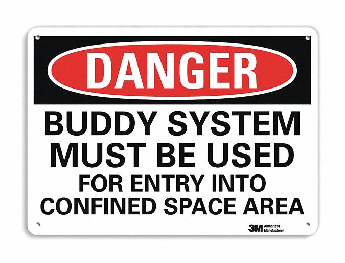 Danger Sign 7 in x 10 in Aluminum