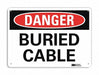 Danger Sign 10 in x 14 in Plastic