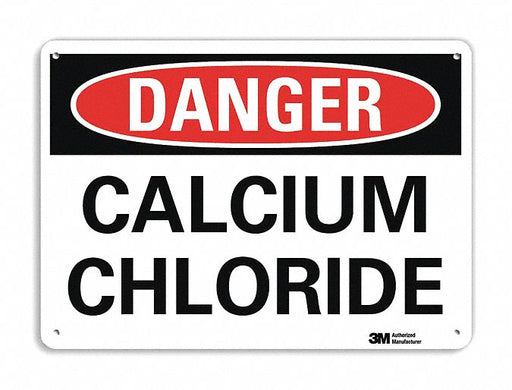 Danger Sign 7 in x 10 in Plastic
