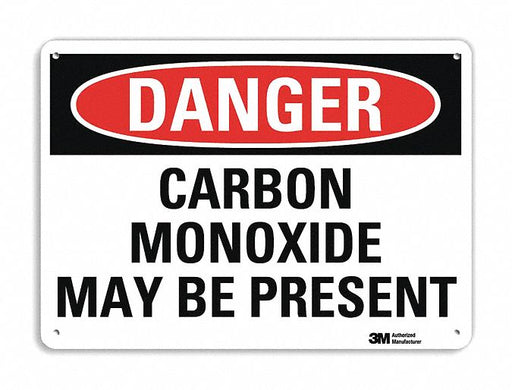 Danger Sign 7 in x 10 in Plastic
