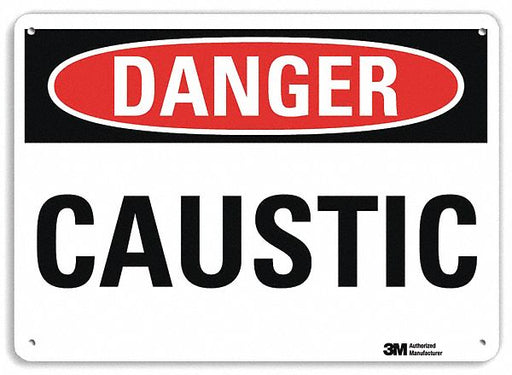 Danger Sign 7 inx10 in Plastic