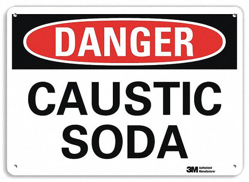 Danger Sign 7 in x 10 in Plastic