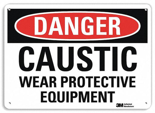Danger Sign 7 in x 10 in Plastic