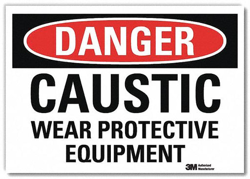 Danger Sign 10 in x 14 in Rflct Sheeting