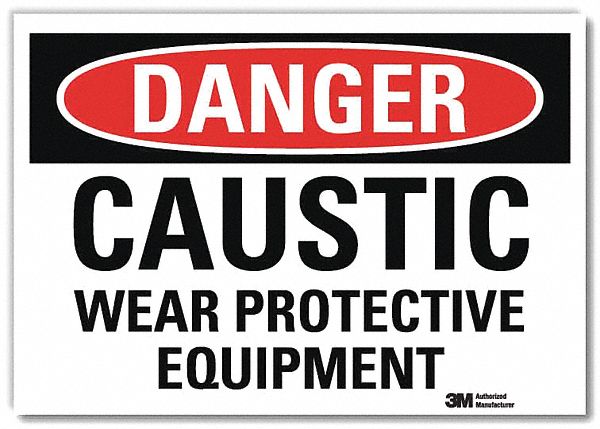 Danger Sign 10 in x 14 in Rflct Sheeting