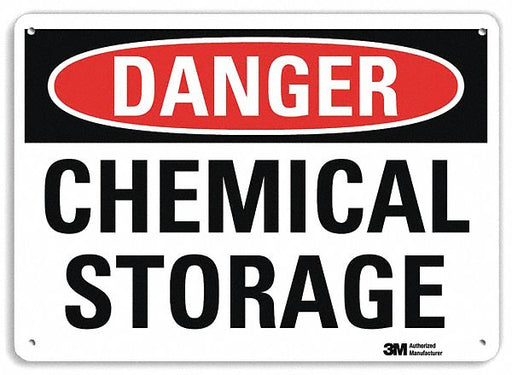 Danger Sign 10 in x 14 in Plastic