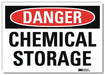 Danger Sign 10 in x 14 in Rflct Sheeting