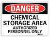 Danger Sign 7 inx10 in Plastic