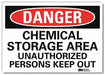 Danger Sign 10 in x 14 in Rflct Sheeting