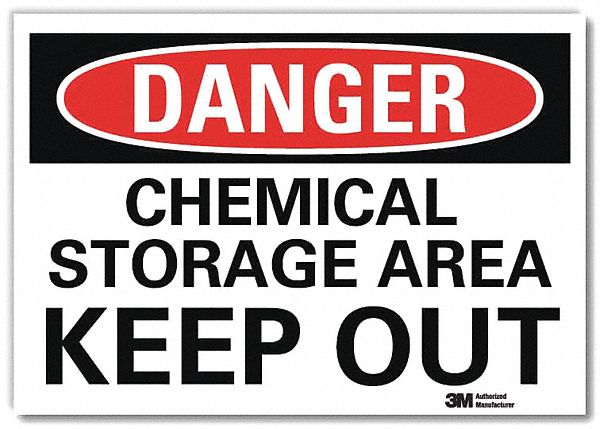 Danger Sign 7 in x 10 in Rflct Sheeting