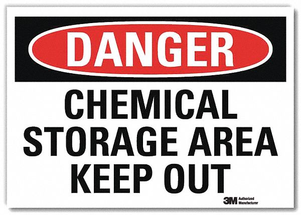 Danger Sign 7 in x 10 in Rflct Sheeting