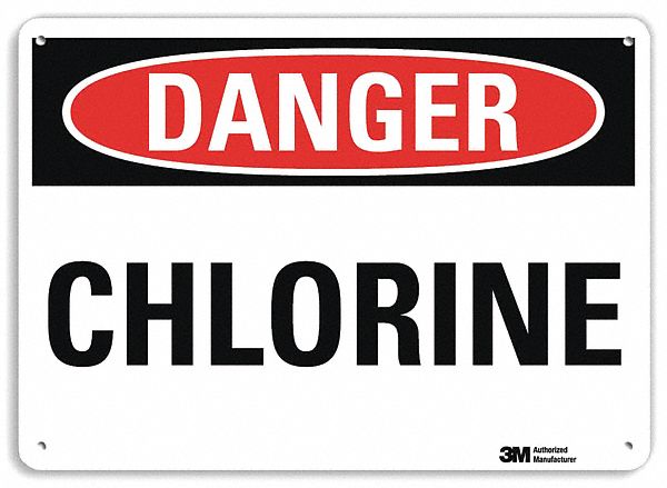 Danger Sign 10 inx14 in Plastic