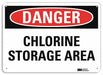 Danger Sign 10 in x 14 in Plastic