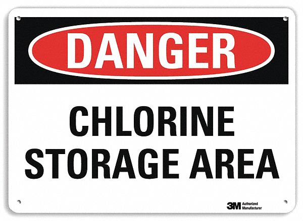 Danger Sign 10 in x 14 in Plastic
