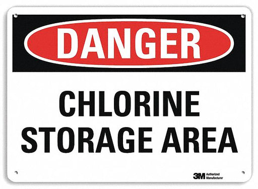 Danger Sign 7 inx10 in Plastic