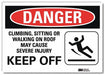 Danger Sign 5 in x 7 in Rflct Sheeting