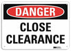 Danger Sign 7 in x 10 in Aluminum