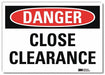 Danger Sign 7 in x 10 in Rflct Sheeting