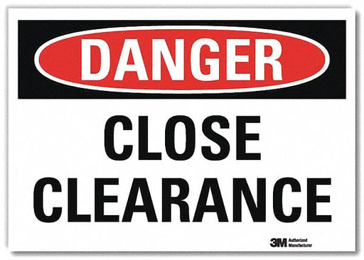 Danger Sign 5 in x 7 in Rflct Sheeting