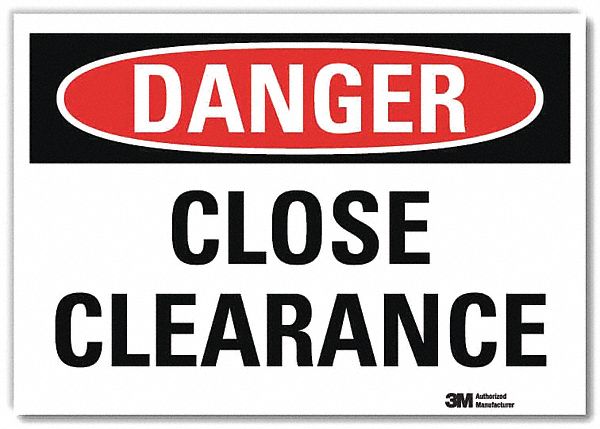 Danger Sign 10 in x 14 in Rflct Sheeting