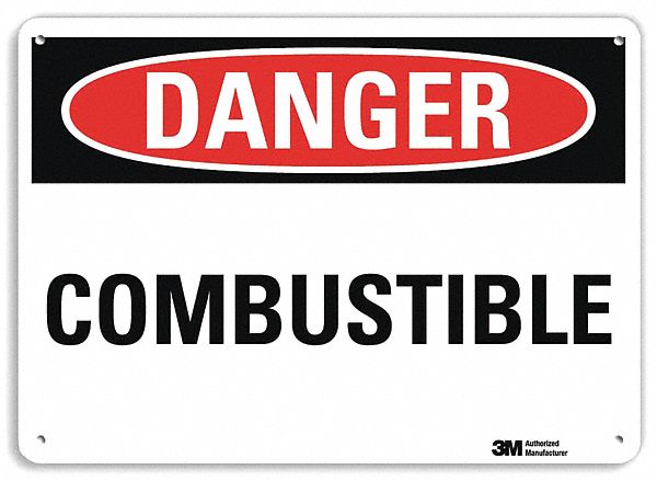 Danger Sign 7 in x 10 in Aluminum