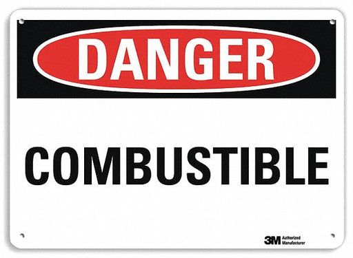 Danger Sign 7 in x 10 in Plastic
