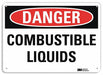 Danger Sign 10 in x 14 in Aluminum