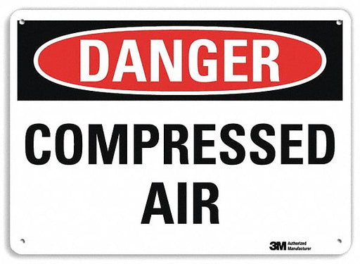 Danger Sign 7 in x 10 in Plastic