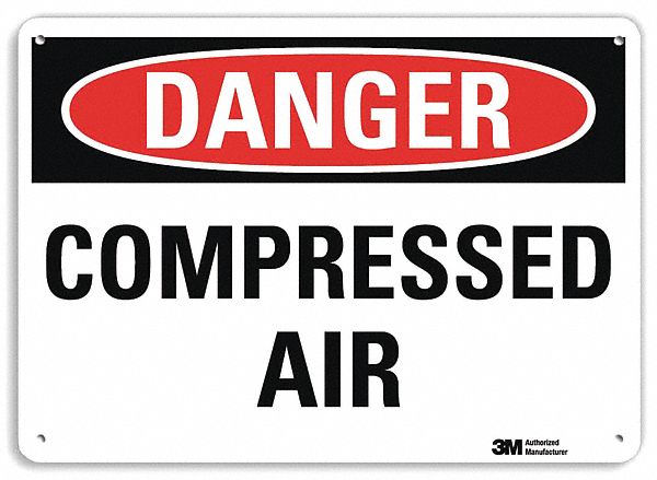 Danger Sign 7 in x 10 in Plastic