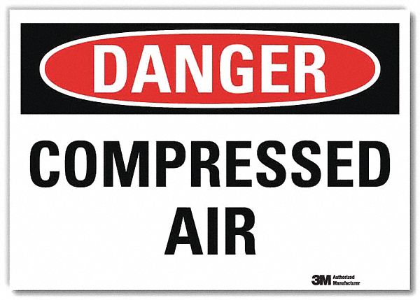 Danger Sign 7 in x 10 in Rflct Sheeting