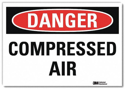 Danger Sign 5 in x 7 in Rflct Sheeting