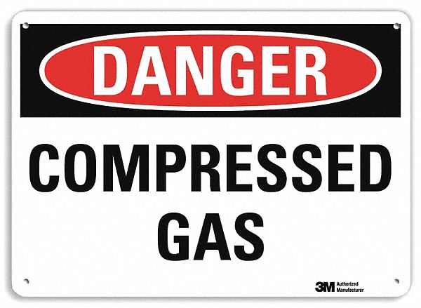 Danger Sign 7 in x 10 in Aluminum