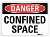 Danger Sign 7 in x 10 in Aluminum