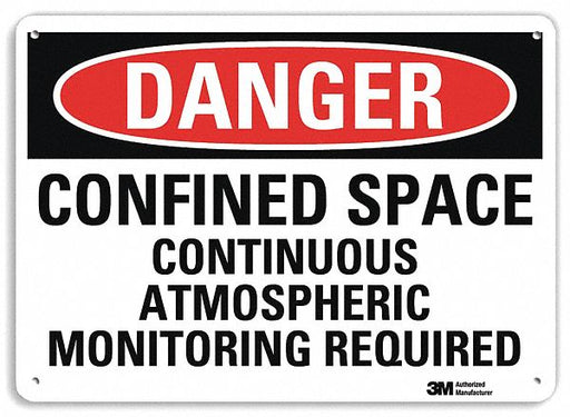 Danger Sign 7 in x 10 in Plastic