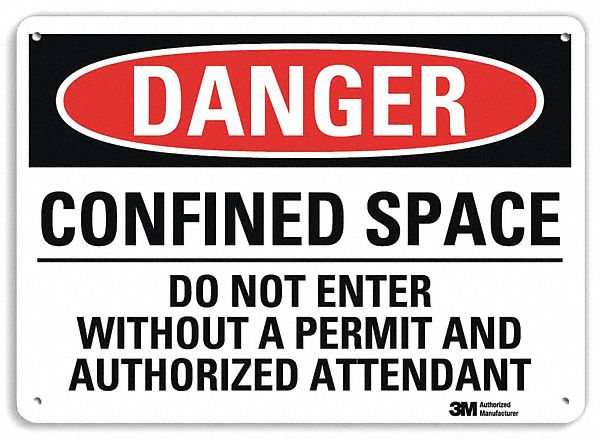 Danger Sign 7 inx10 in Plastic