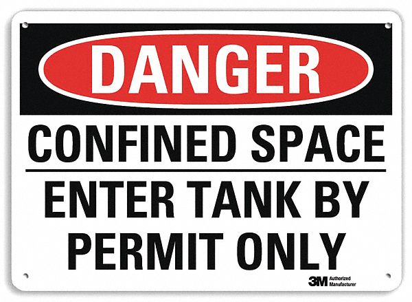 Danger Sign 7 inx10 in Plastic