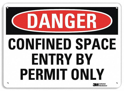 Danger Sign 7 inx10 in Plastic