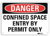 Danger Sign 10 inx14 in Plastic