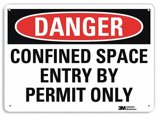 Danger Sign 10 inx14 in Plastic