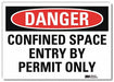Danger Sign 10inx14in Reflctv Sheeting