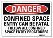 Danger Sign 7 in x 10 in Rflct Sheeting