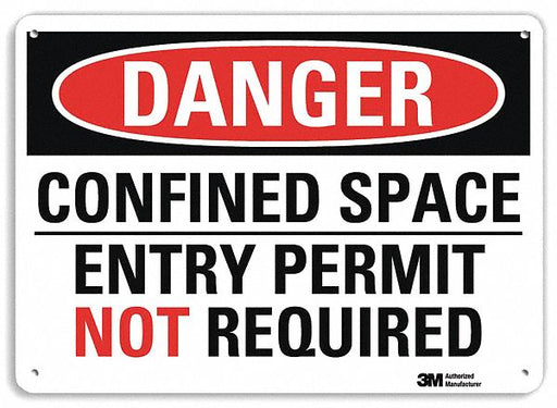 Danger Sign 7 inx10 in Plastic