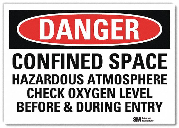 Danger Sign 5inx7in Reflective Sheeting