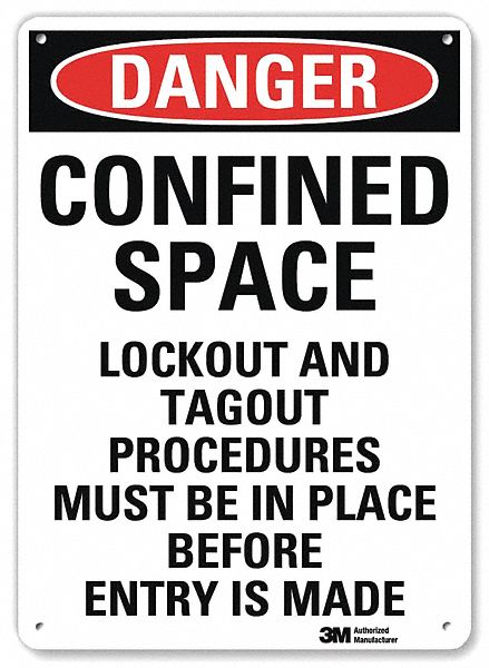 Danger Sign 10 in x 7 in Plastic