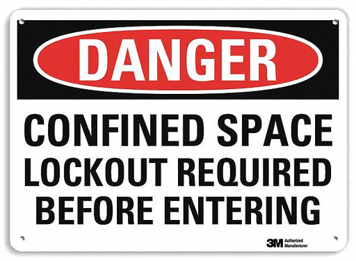 Danger Sign 7 inx10 in Plastic